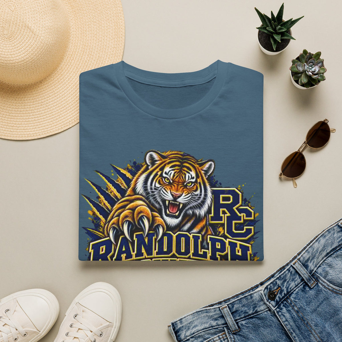 Randolph County High School Tigers T-Shirt — Roaring Tiger School Spirit Tee