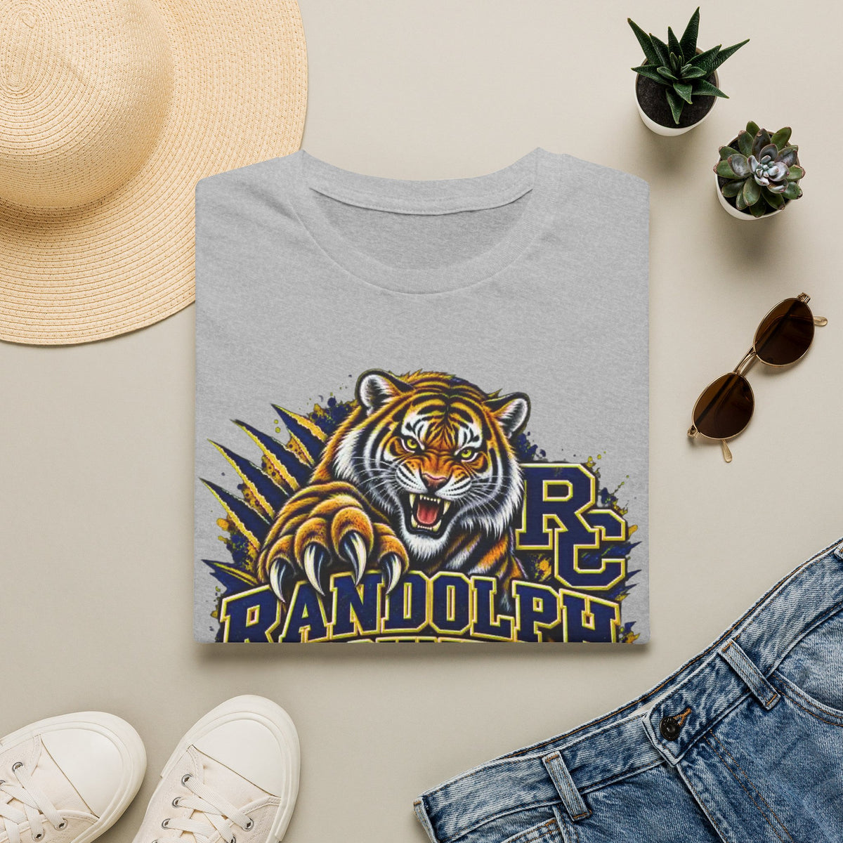 Randolph County High School Tigers T-Shirt — Roaring Tiger School Spirit Tee