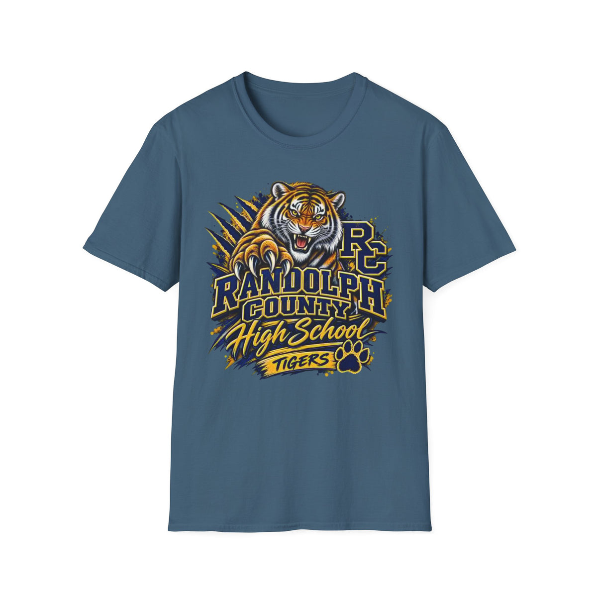Randolph County High School Tigers T-Shirt — Roaring Tiger School Spirit Tee