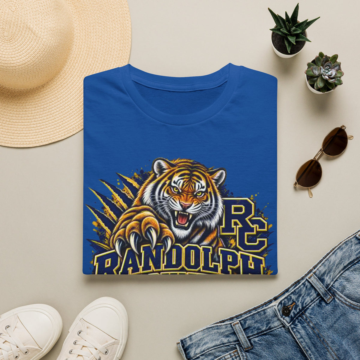 Randolph County High School Tigers T-Shirt — Roaring Tiger School Spirit Tee