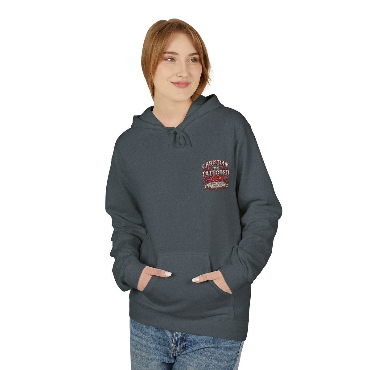 Hoodie - Christian and Tattooed Graphic Pullover (Look Beneath the Surface)