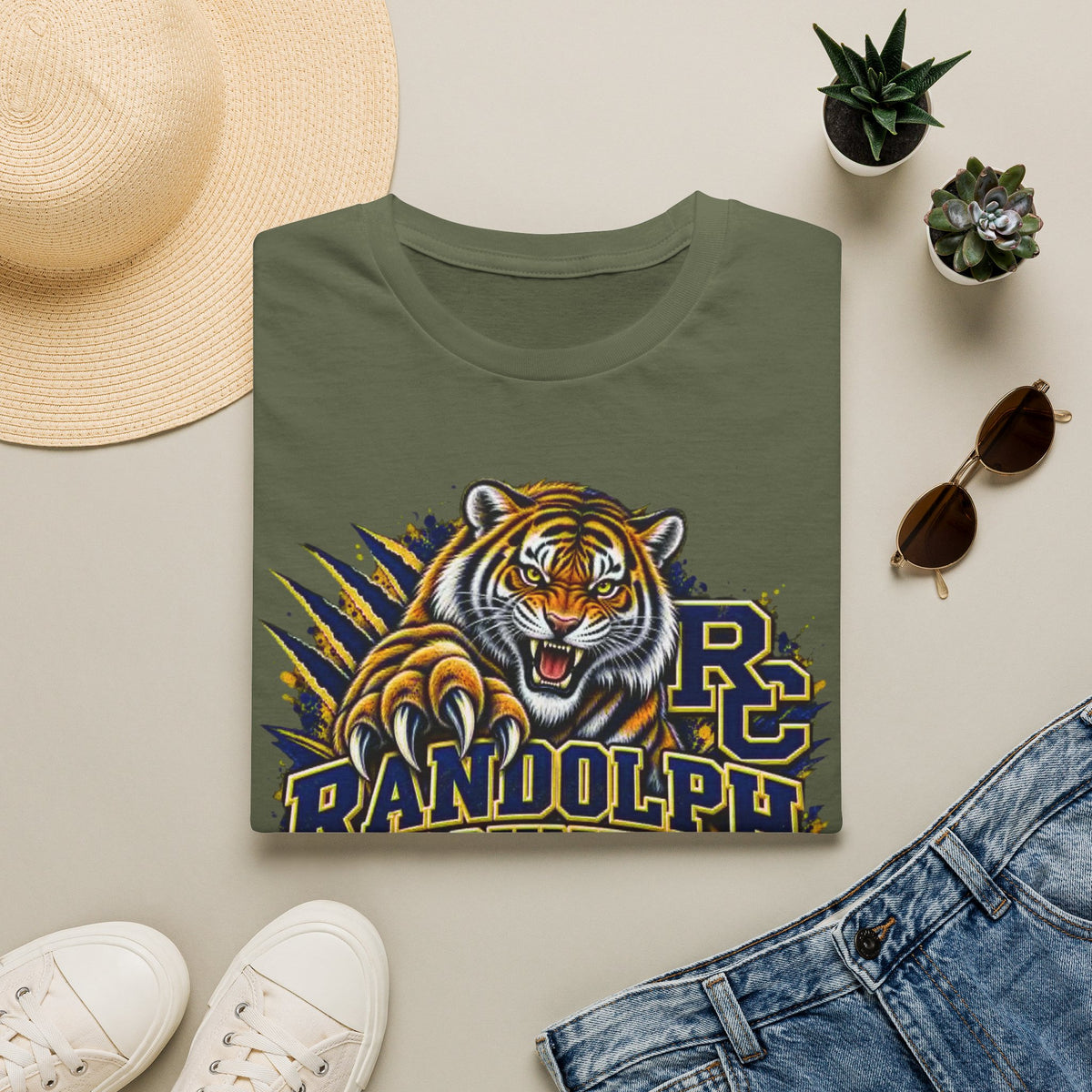 Randolph County High School Tigers T-Shirt — Roaring Tiger School Spirit Tee