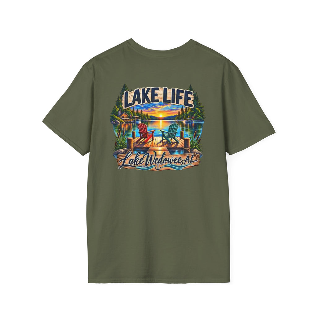 Lake Life T‑Shirt — Vintage Lakeside Sunset Graphic Tee