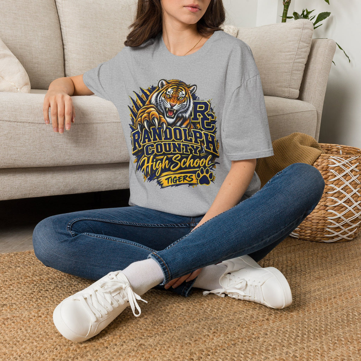 Randolph County High School Tigers T-Shirt — Roaring Tiger School Spirit Tee