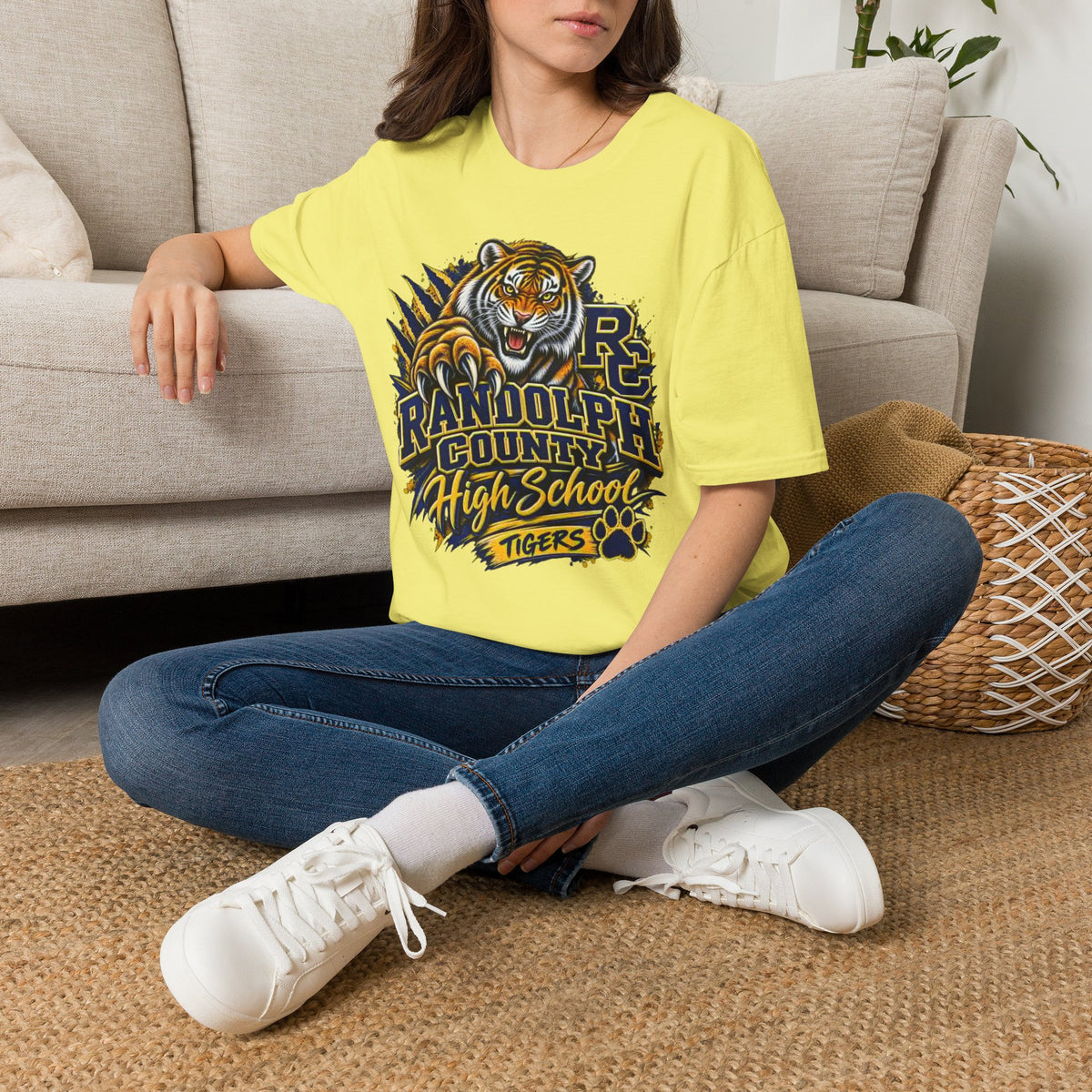 Randolph County High School Tigers T-Shirt — Roaring Tiger School Spirit Tee