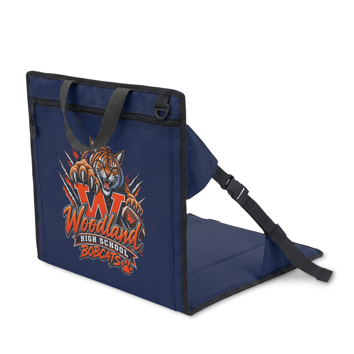 Woodland Bobcats Stadium Seat — Padded Folding Sports Chair